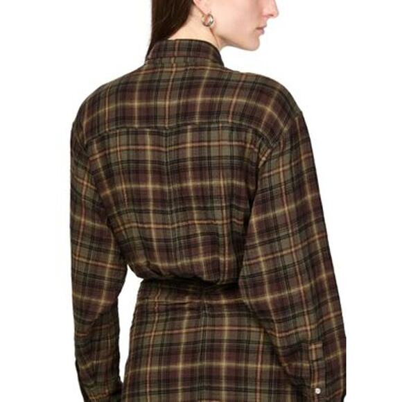 Isabel Marant Nueva Mini Dress in Khaki Brown 38 US 6 - Picture 4 of 6